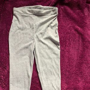 Grey highwaist ribbed leggings